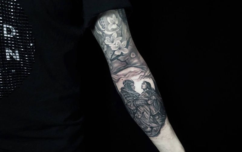 至尊宝纹身图片_欧美写实纹身图案