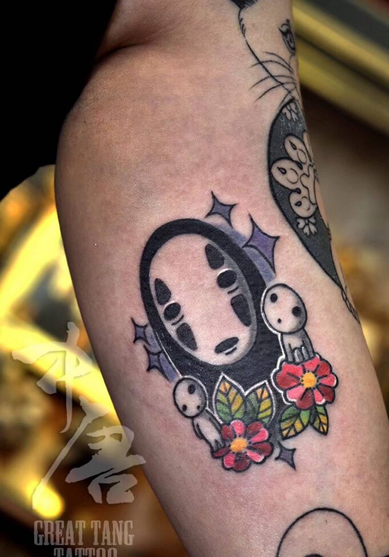 无脸男纹身图片