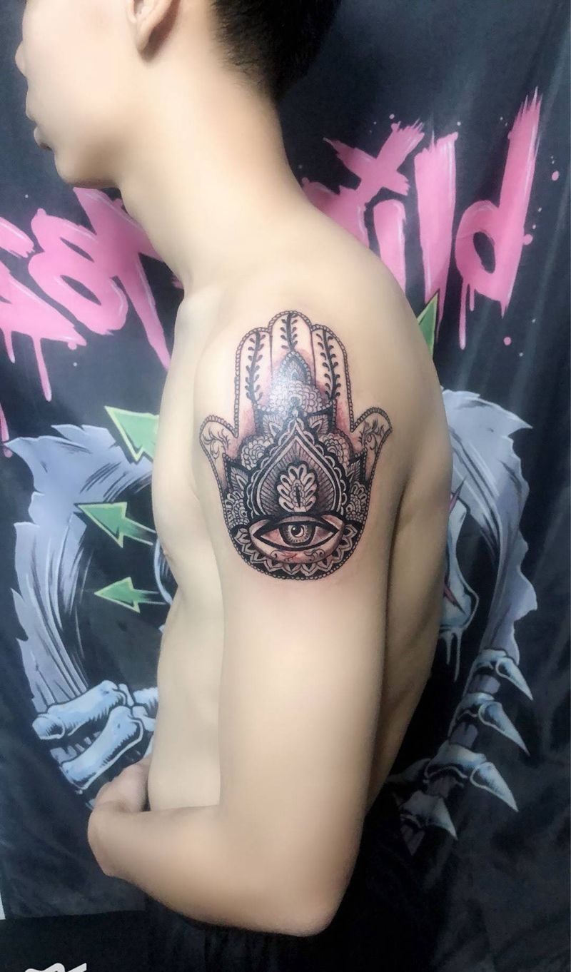 法蒂玛之手纹身图片