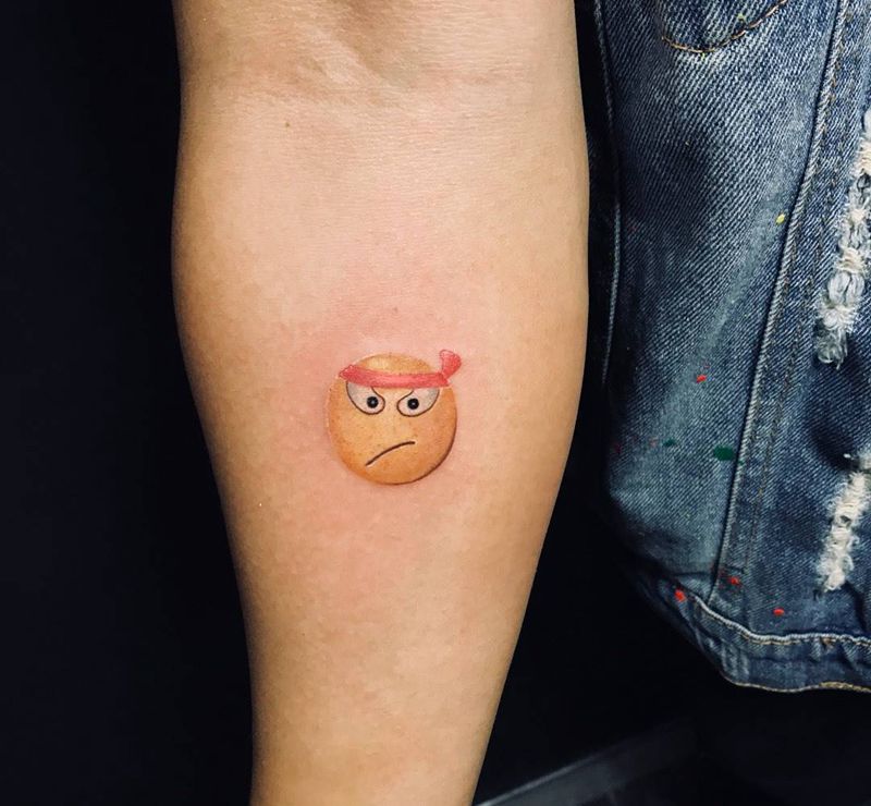 难道要集齐一套？纹身图片_手臂腿部水彩New School纹身图案