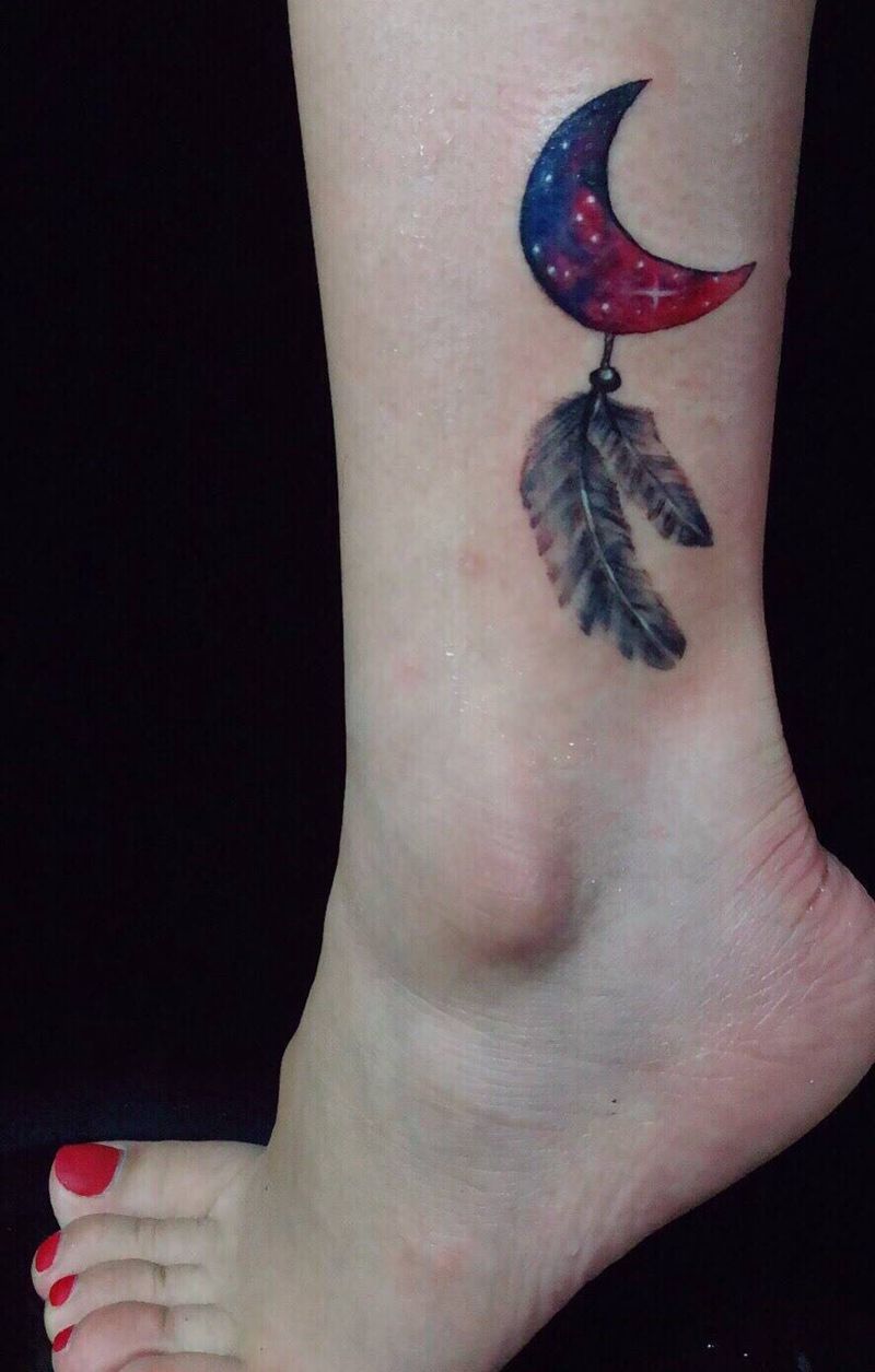 捕梦网 星空纹身图片