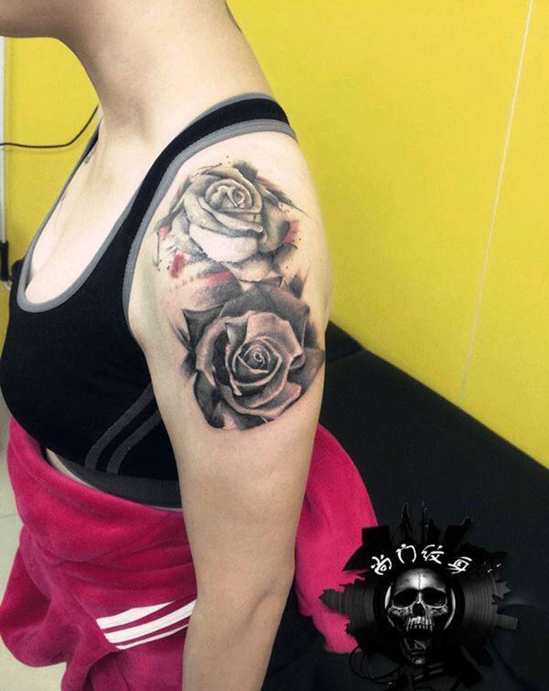 玫瑰你在哪里纹身图片