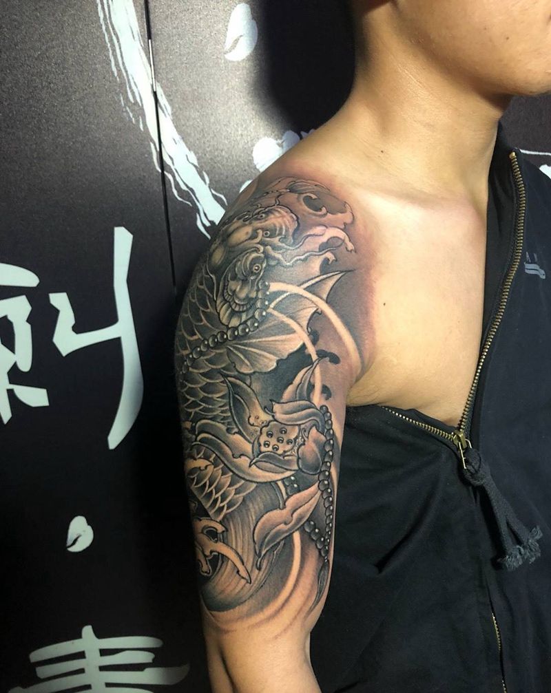 原创鲤鱼纹身图片