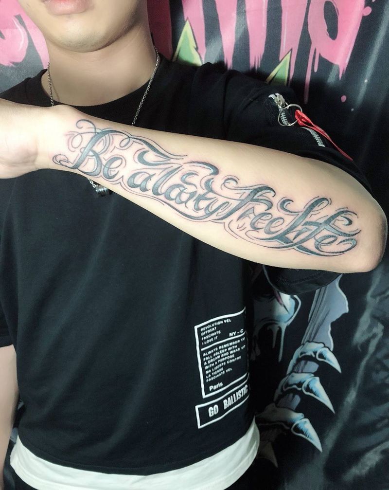 原创花体字纹身图片