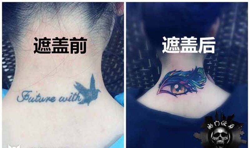遮盖纹身图片