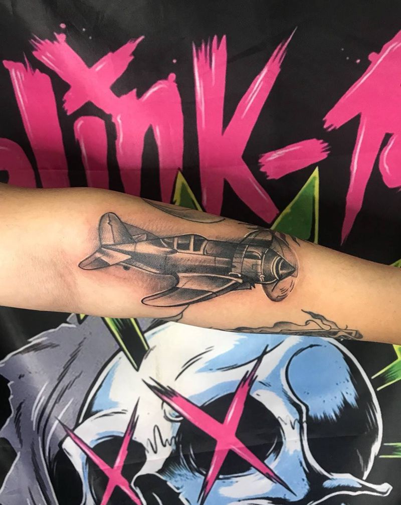 飞机纹身图片