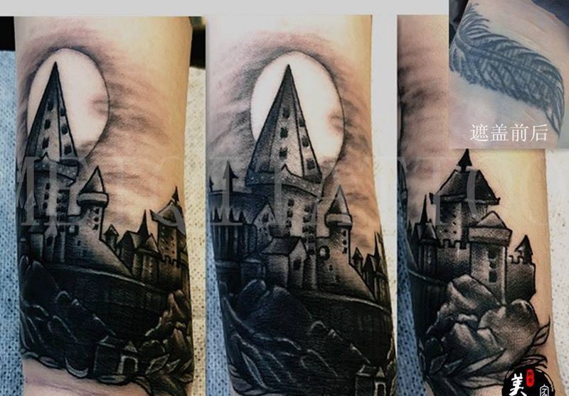 城堡纹身图片