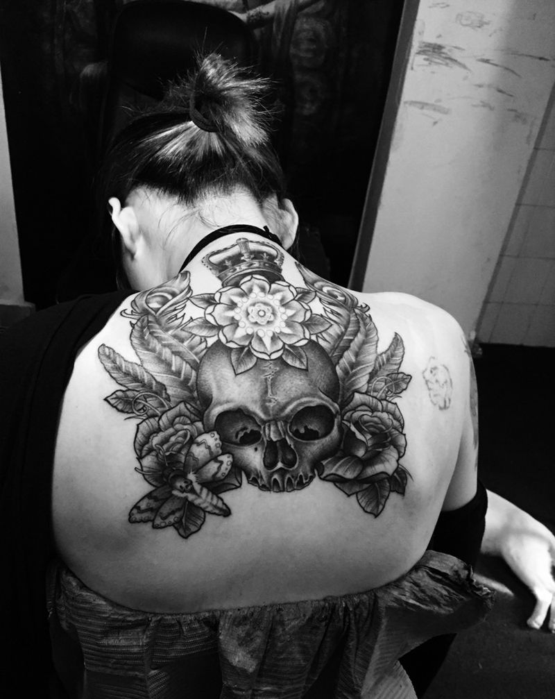 欧美纹身图片_成品背部欧美人物纹身图案