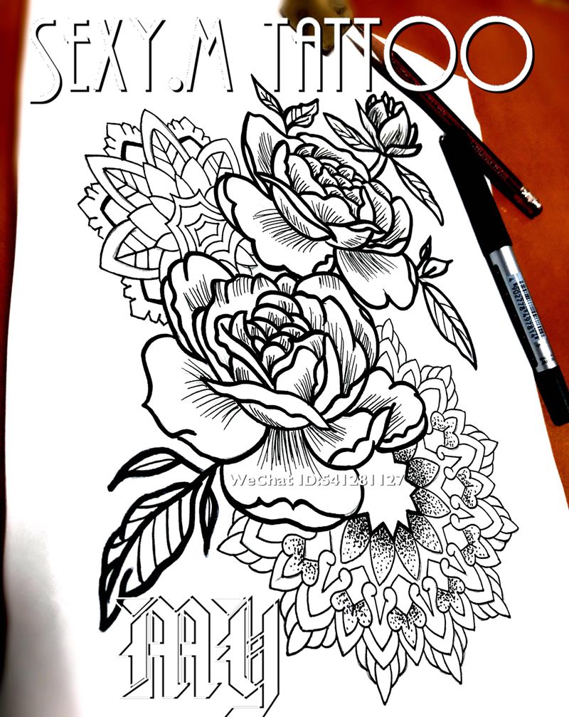 原創手稿纹身图片_手稿欧美清新原创纹身图案