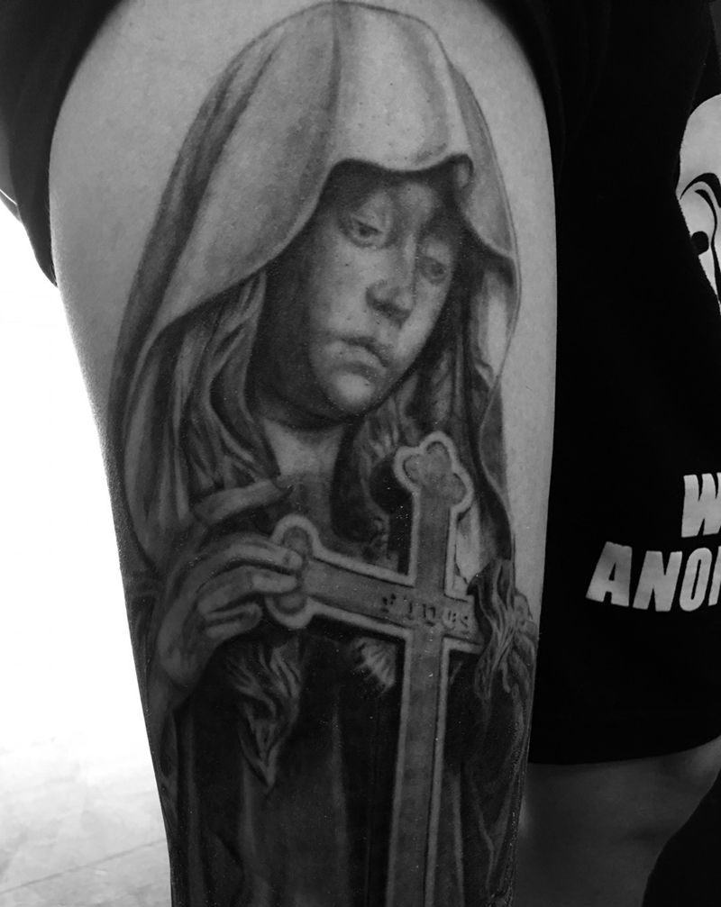 圣母纹身图片
