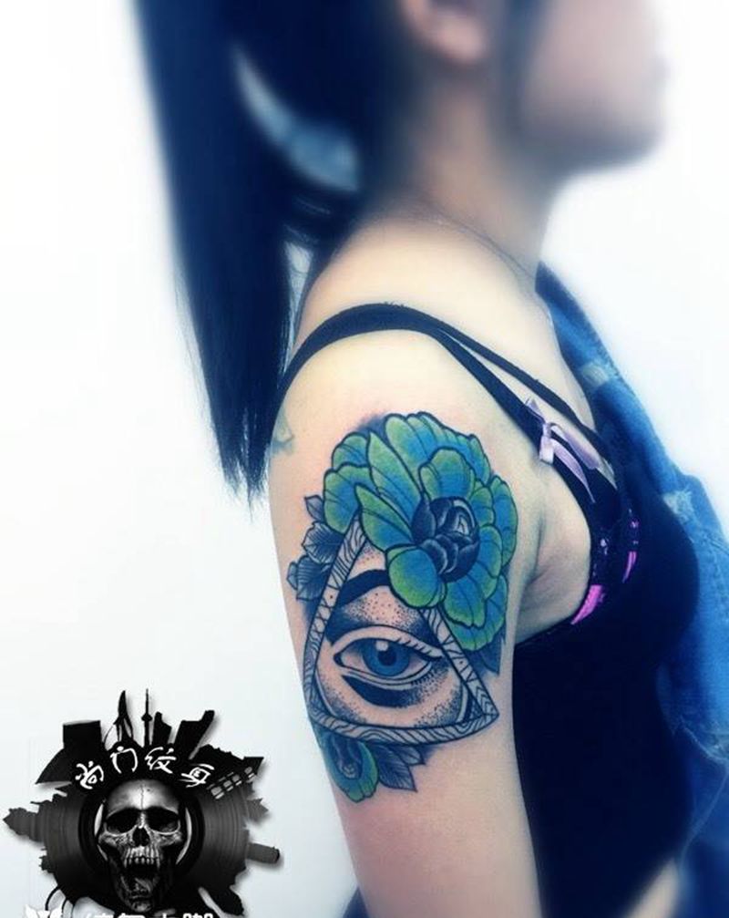 上帝之眼纹身图片