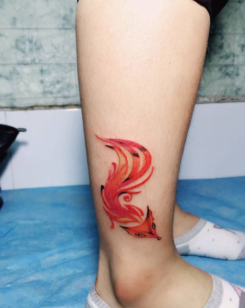 小狐狸纹身图片