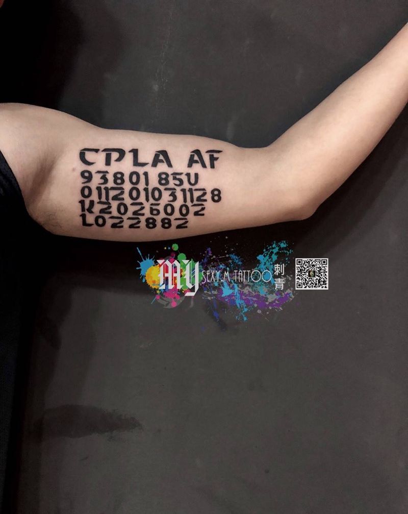 英文小清新纹身图片_手臂纹身图案