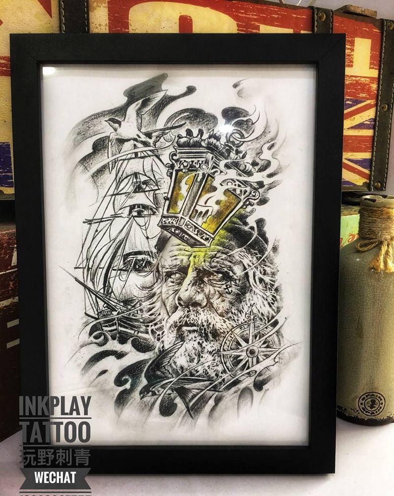 手稿 <老人与海> 只做一次 喜欢的可纹身图片