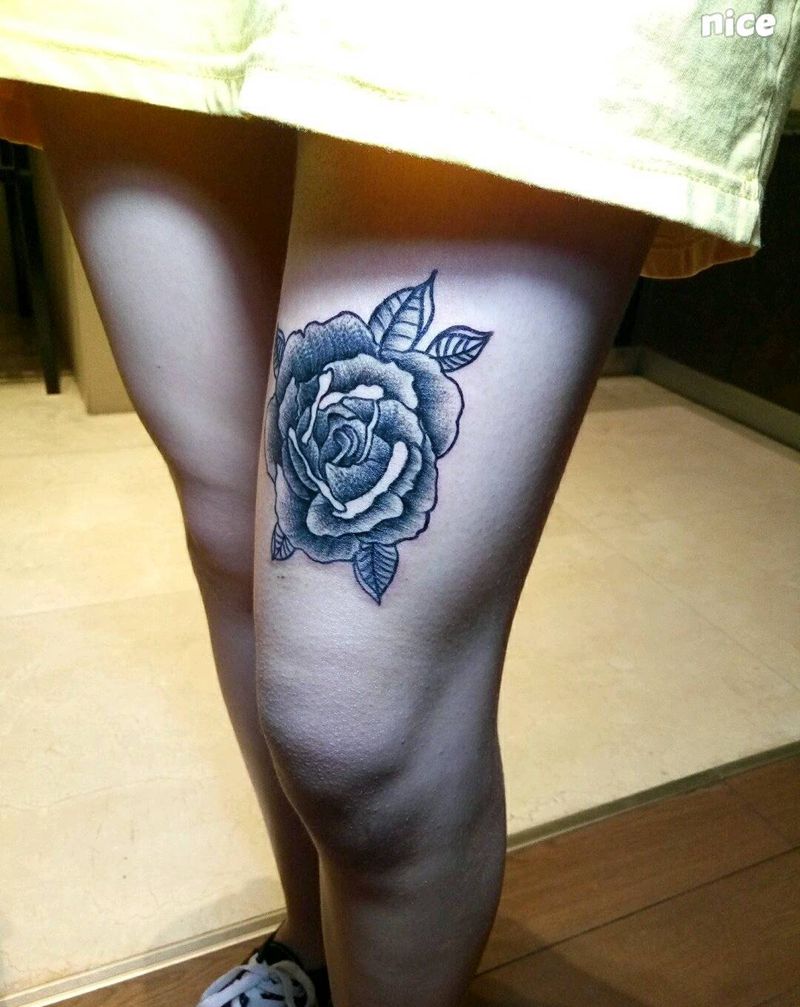 玫瑰纹身图片