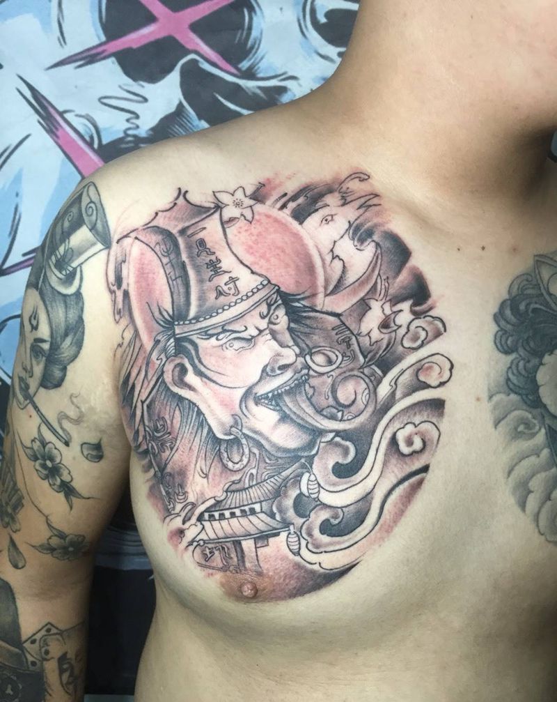 半甲设计中  一见生财纹身图片