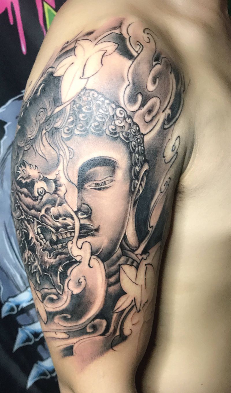 魔佛纹身图片
