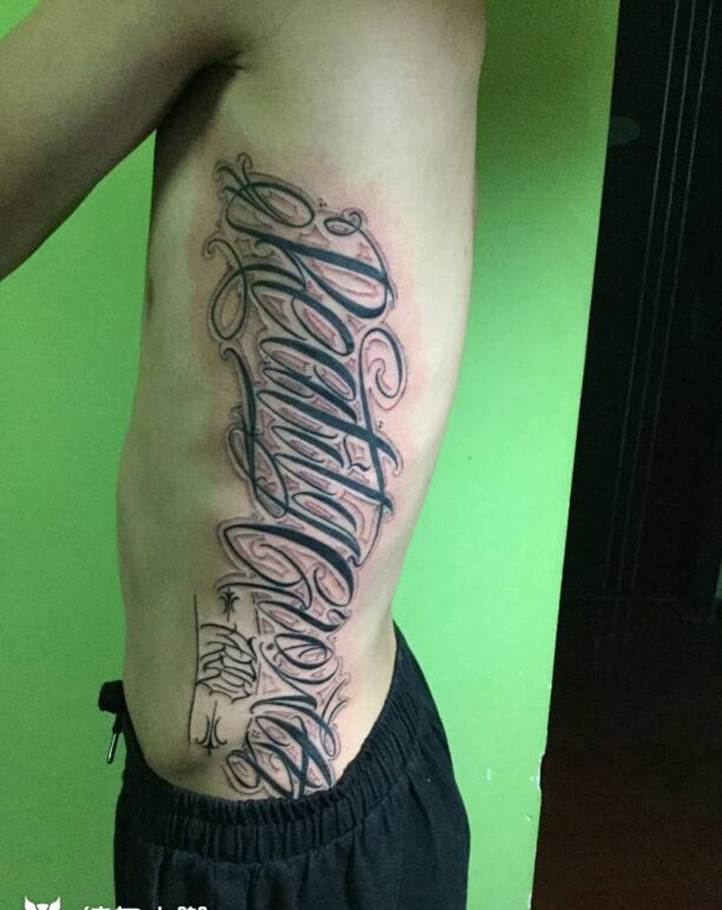 字纹身图片