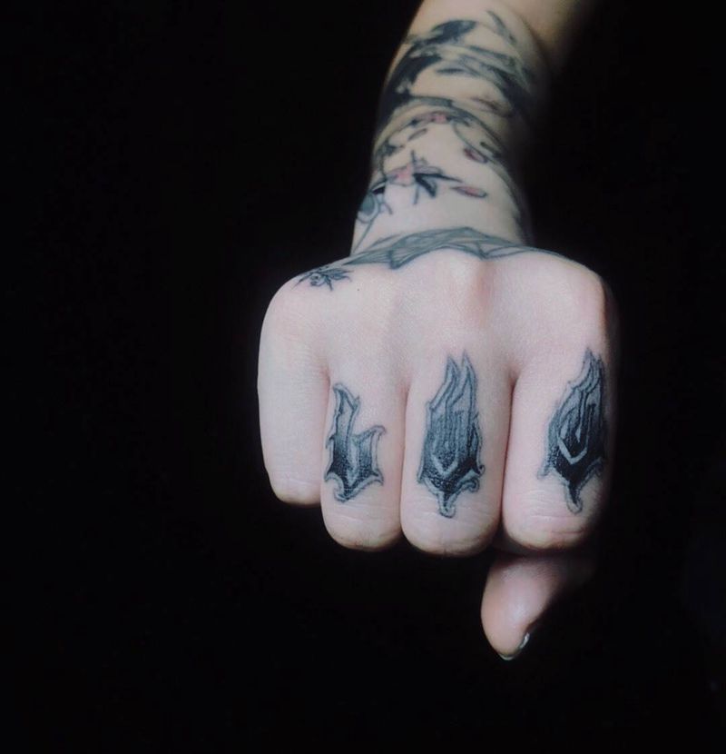 花体英文纹身图片