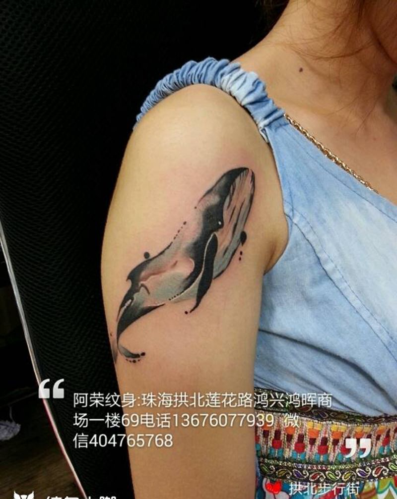 鲸纹身图片