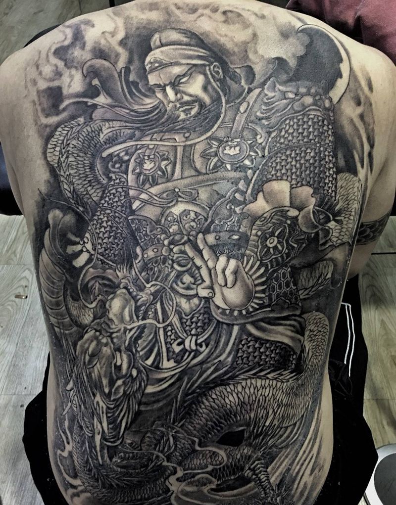 末完成 等恢复好了再做细节和背景纹身图片