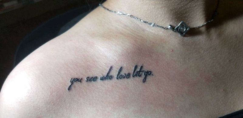 英文纹身图片_肩部纹身图案