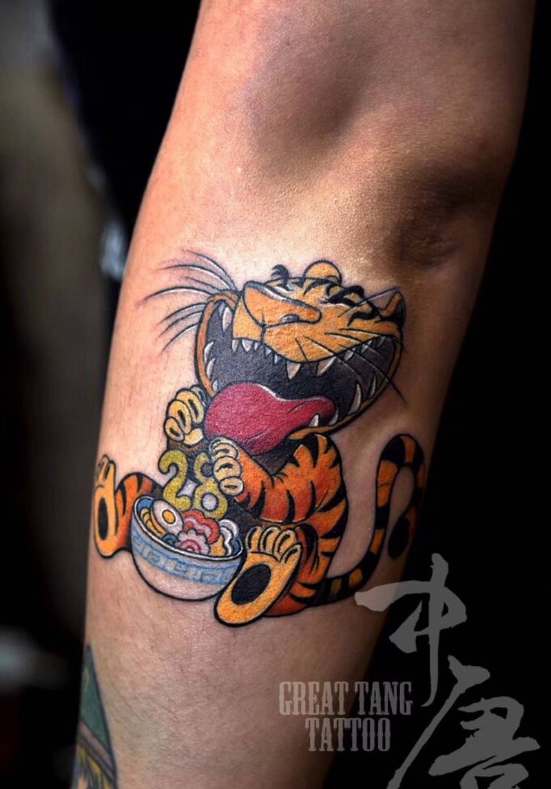 小脑斧纹身图片