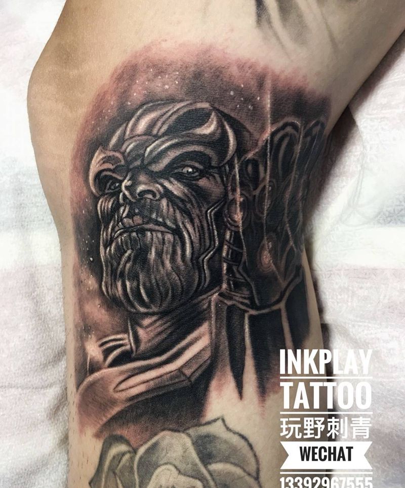 妇联Boss 灭霸纹身图片