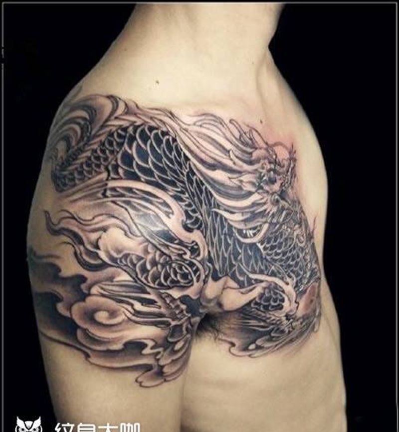 火麒麟纹身图片