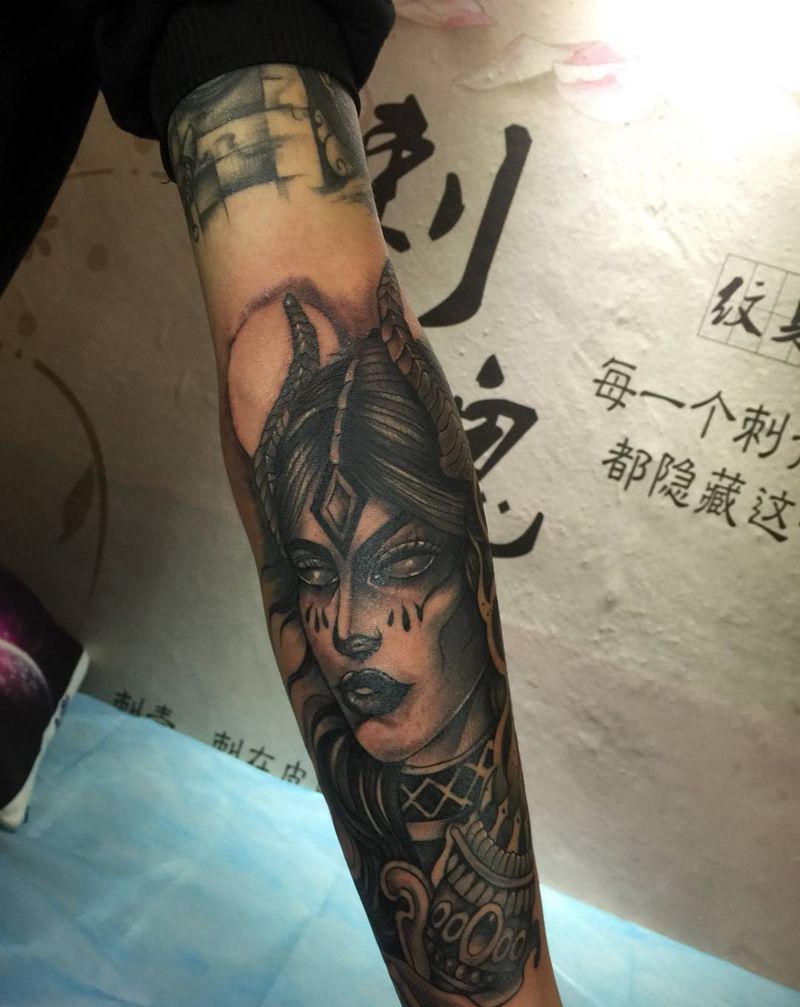 黑暗系风格纹身图片