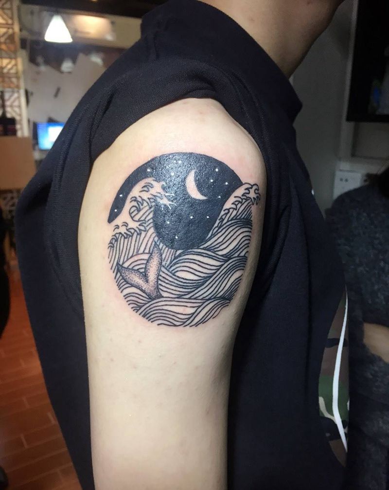 浪一浪纹身图片