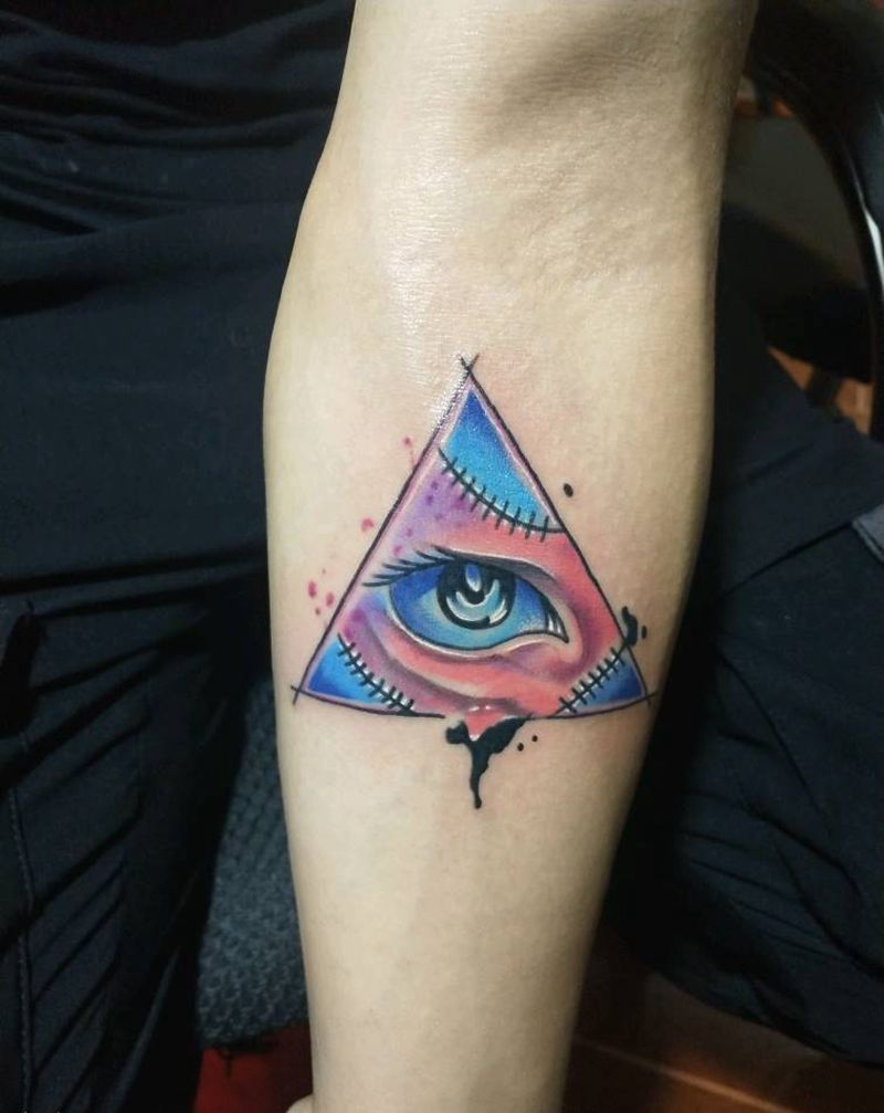 上帝之眼纹身图片