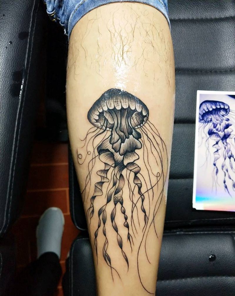 水母纹身图片