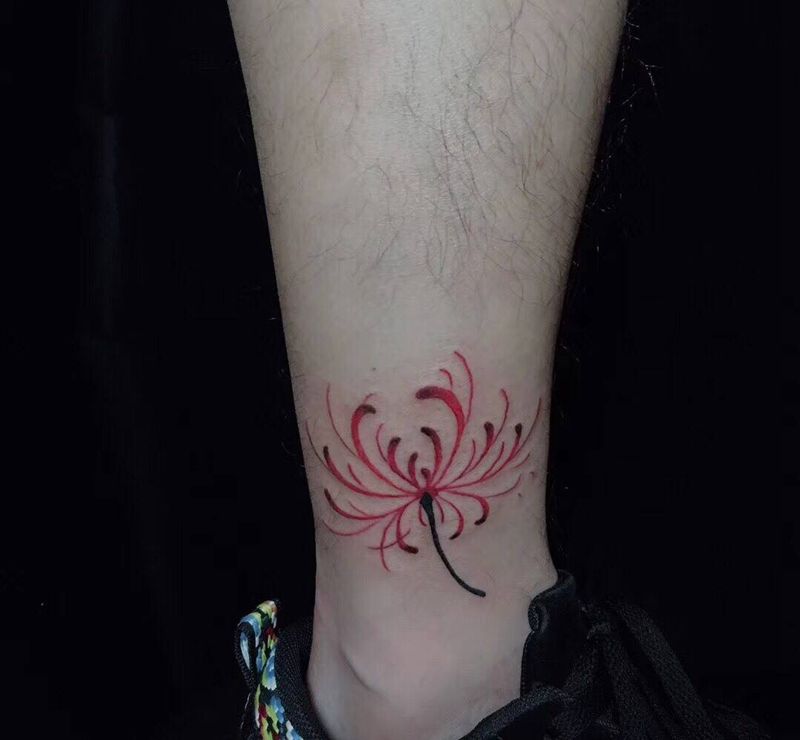 彼岸花纹身图片