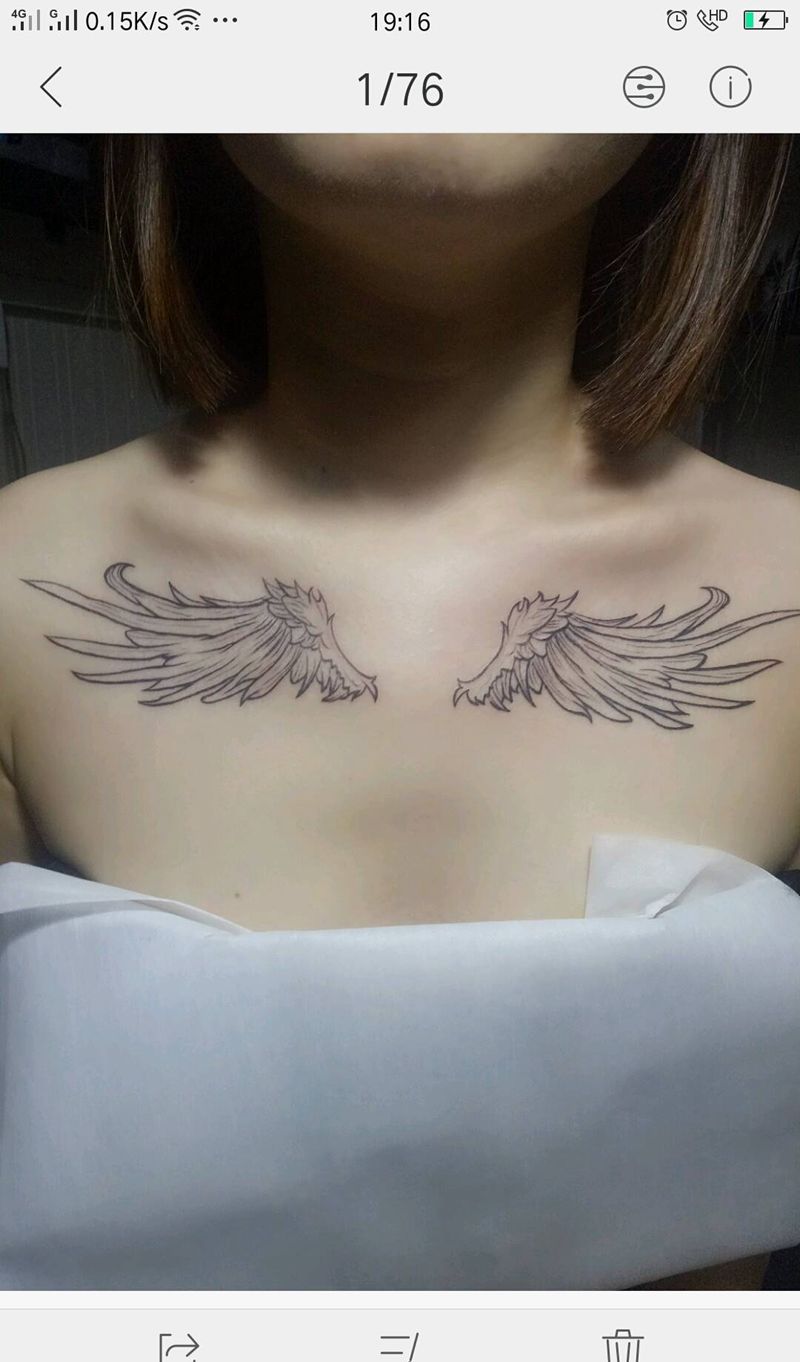 羽翼纹身图片