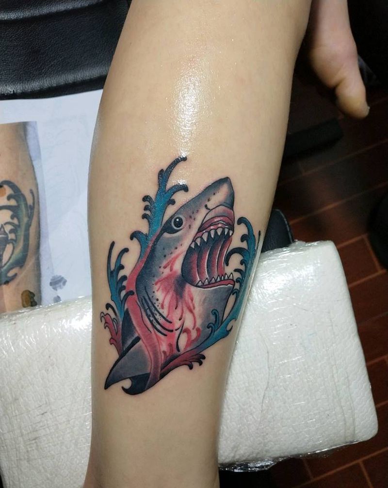 鲨鱼纹身图片