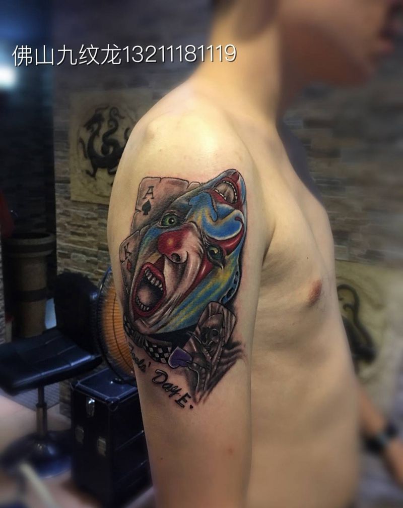 小丑纹身图片