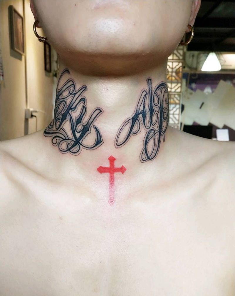 花体英文纹身图片