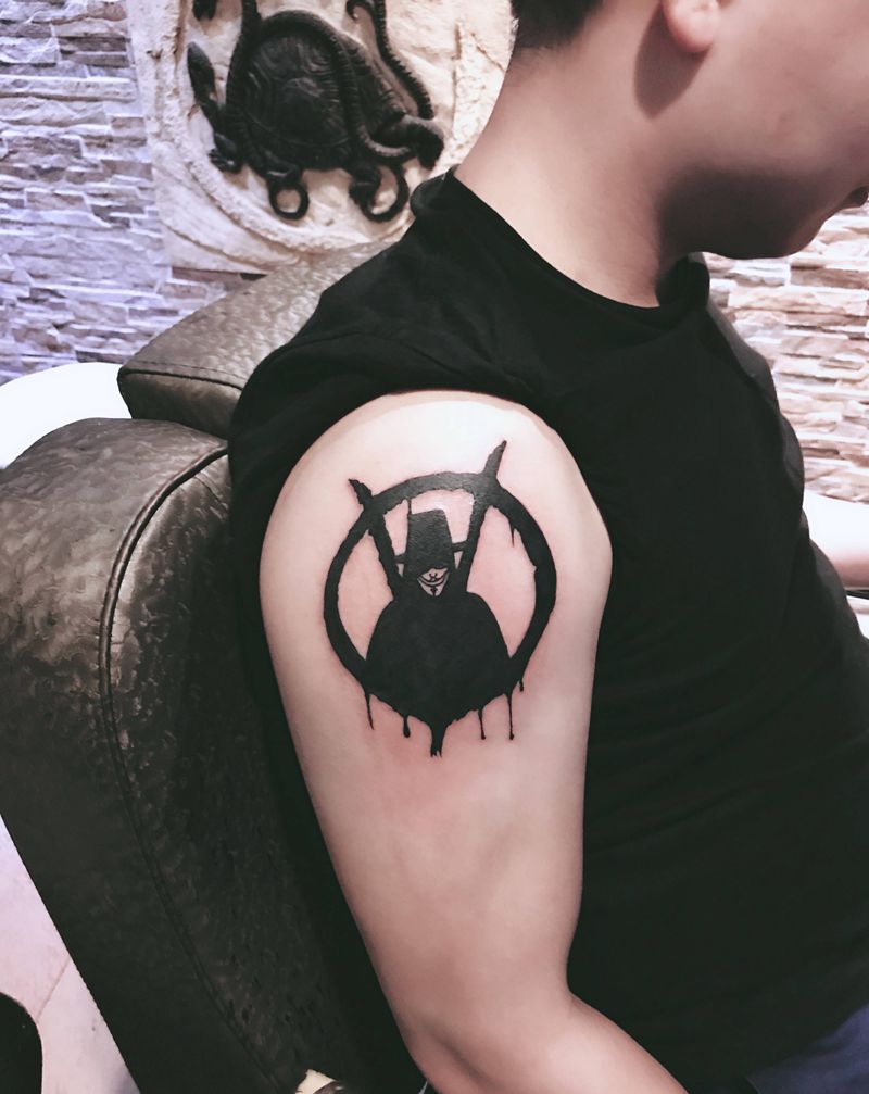 遮盖⋯V仇杀纹身图片