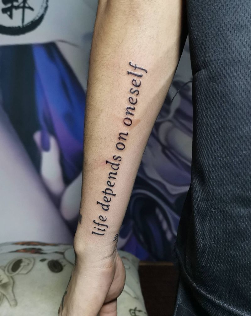 小英文纹身图片_手臂纹身图案