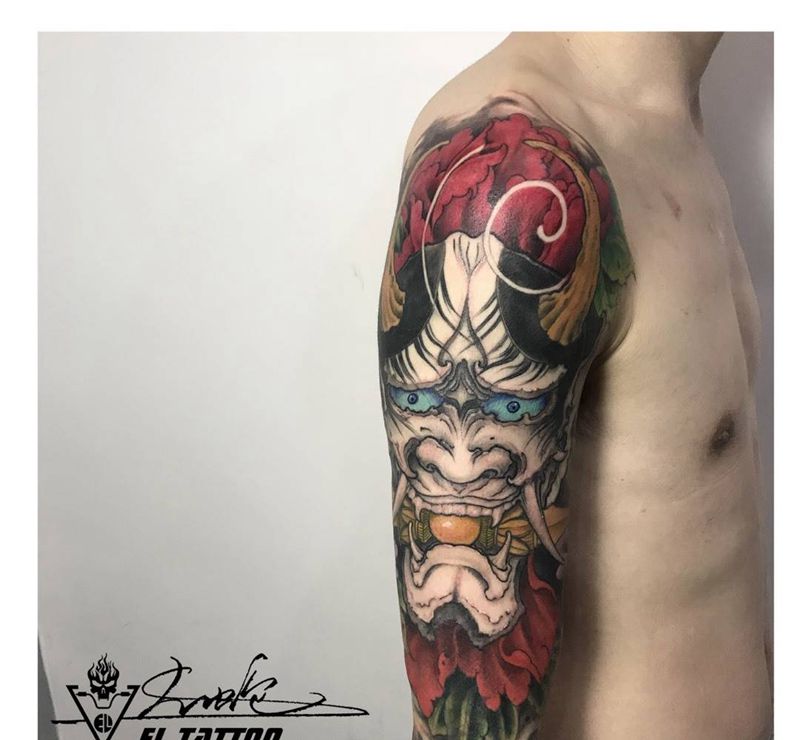 般若纹身图片_成品纹身图案