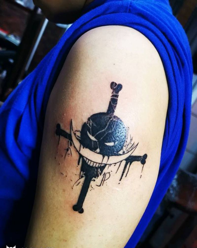 胡子船长纹身图片_手臂纹身图案