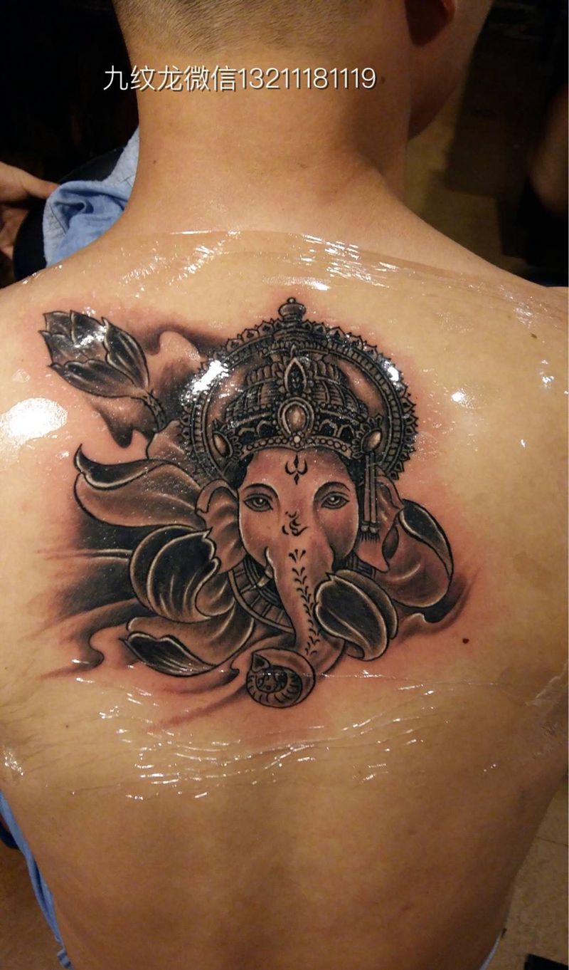 象神纹身图片