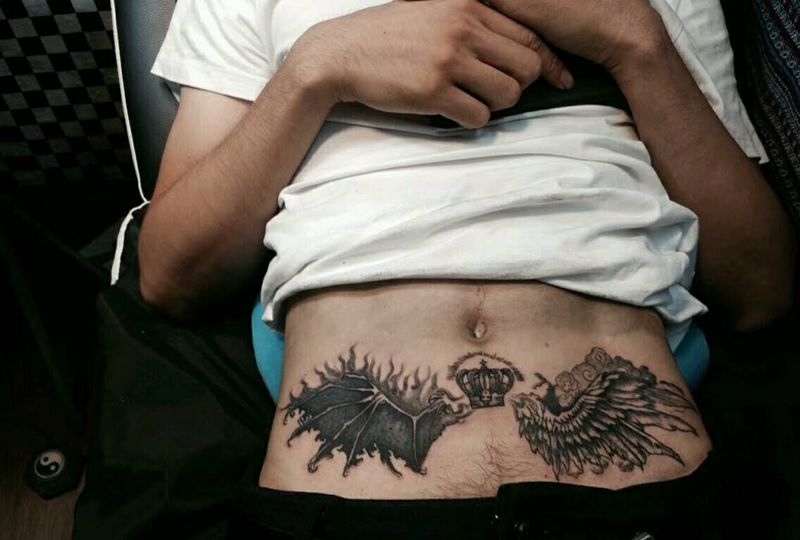翅膀纹身图片