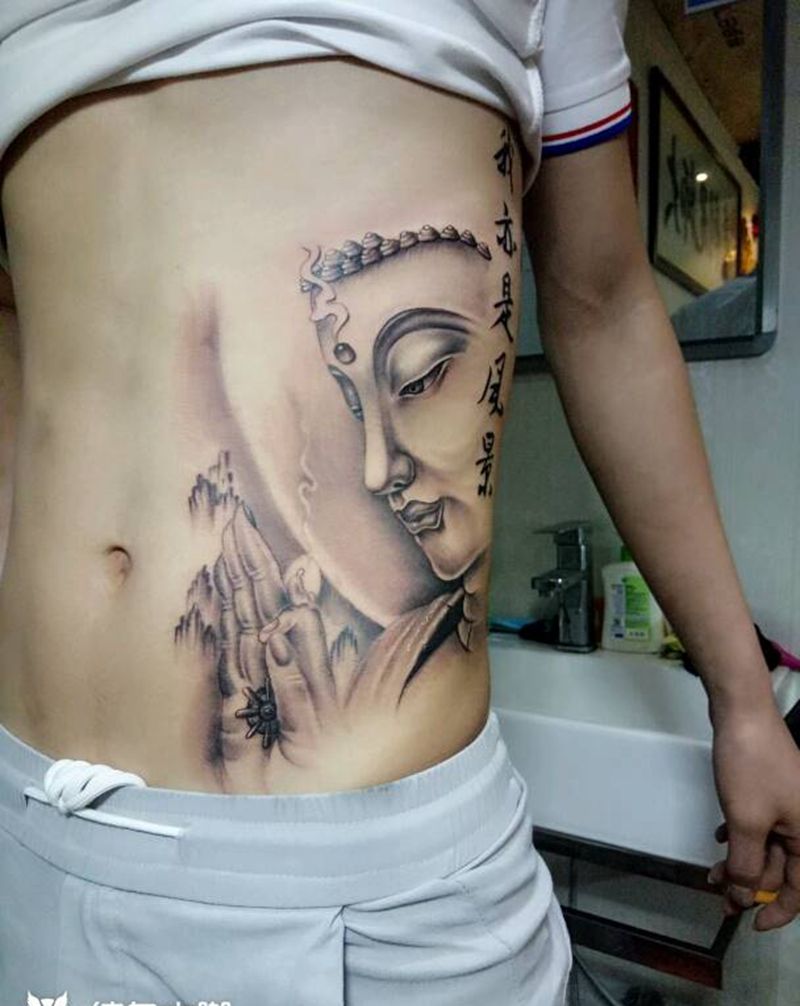 问佛纹身图片