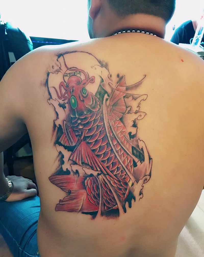 鲤鱼纹身图片