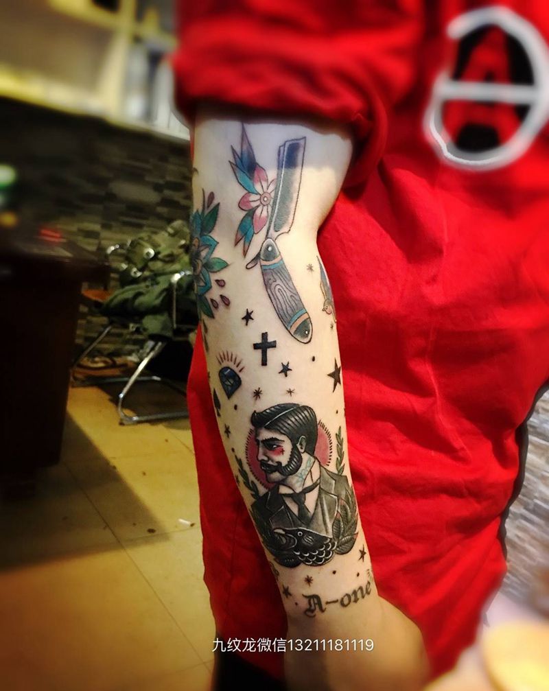 Old school纹身图片