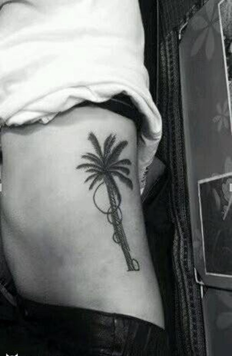 冠希椰树2纹身图片