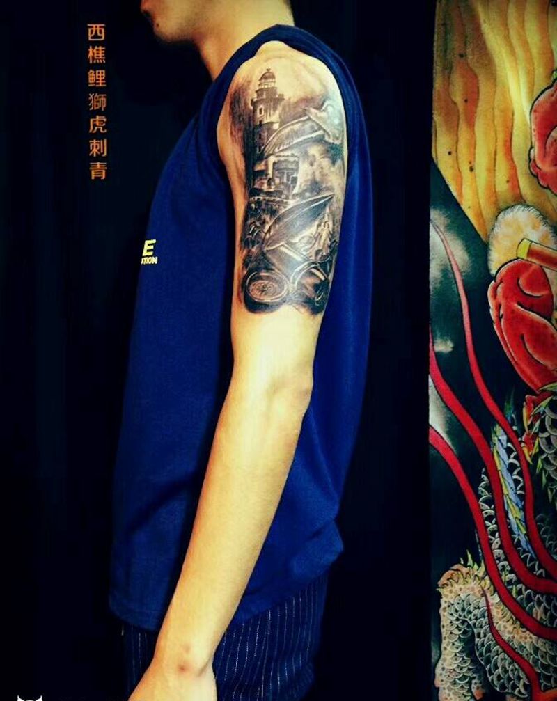 欧美战争题材纹身图片