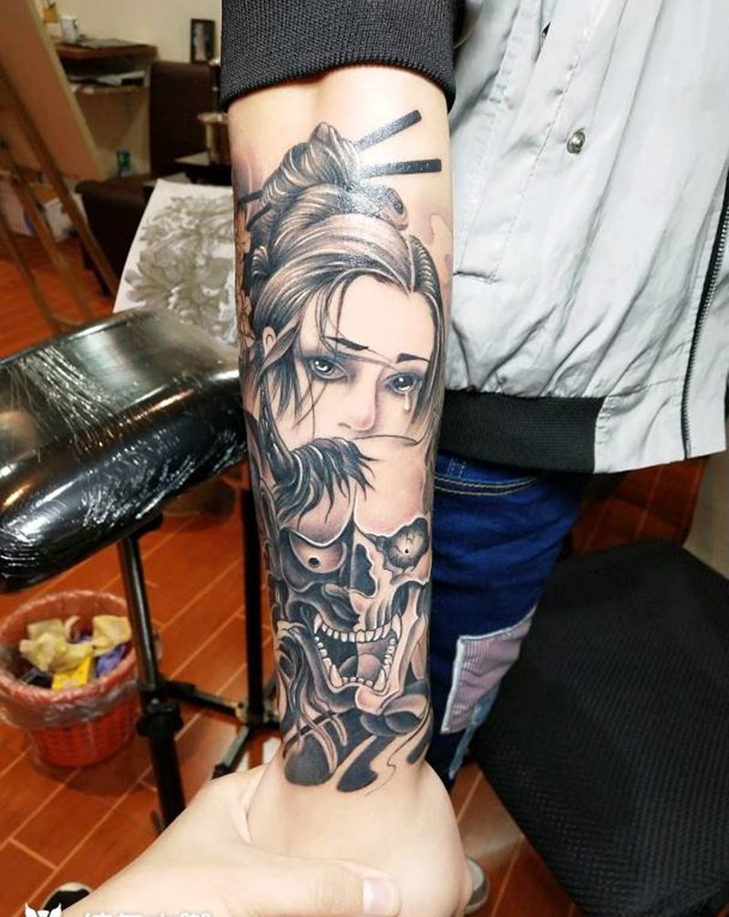 般诺艺妓纹身图片